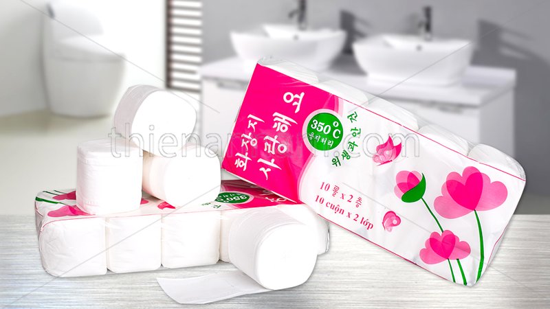 Giấy Vệ Sinh Cuộn Hàn Quốc Lốc 10