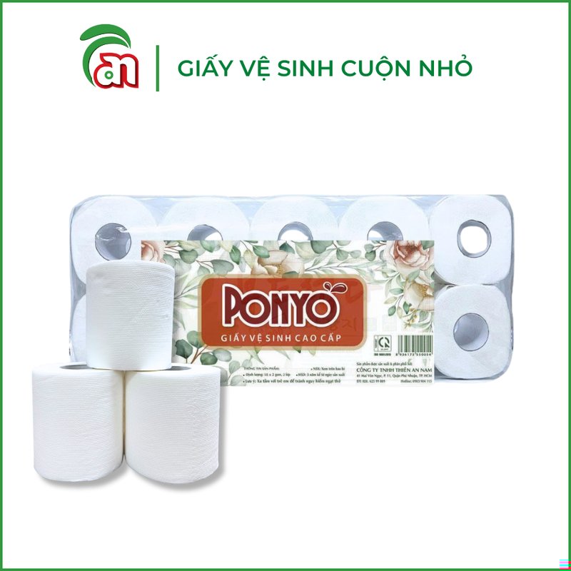 Giấy Vệ Sinh Cuộn Ponyo Cao Cấp