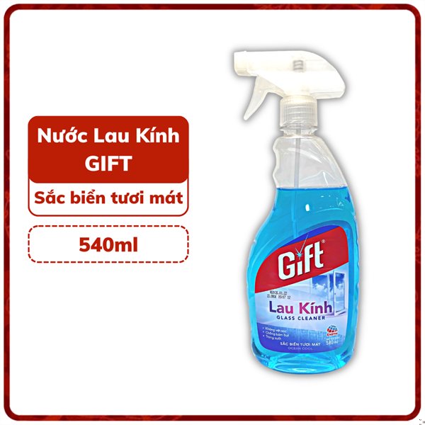 Lau kính Gift Sắc biển 540ML