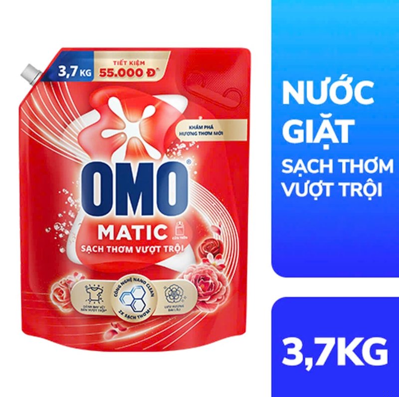 Nước Giặt Ô Mô 3,7kg