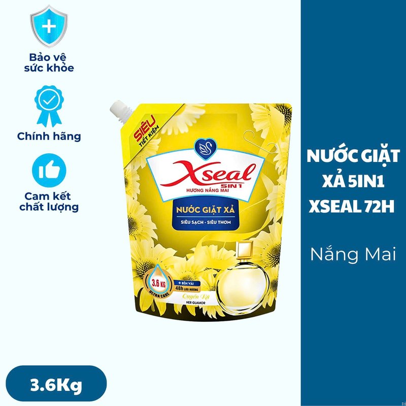 Nước Giặt Xả Xseal Huyền Bí + Nắng Mai 3,6kg