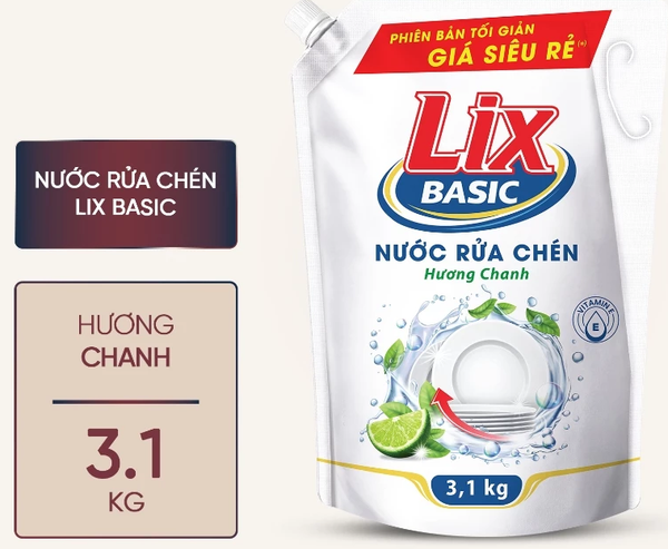 Nước Giặt Lix Matic Hương Nước Hoa Cho Máy Giặt Cửa Trước Và Cửa Trên Túi 3.2kg ( Xanh ) - Ảnh 3